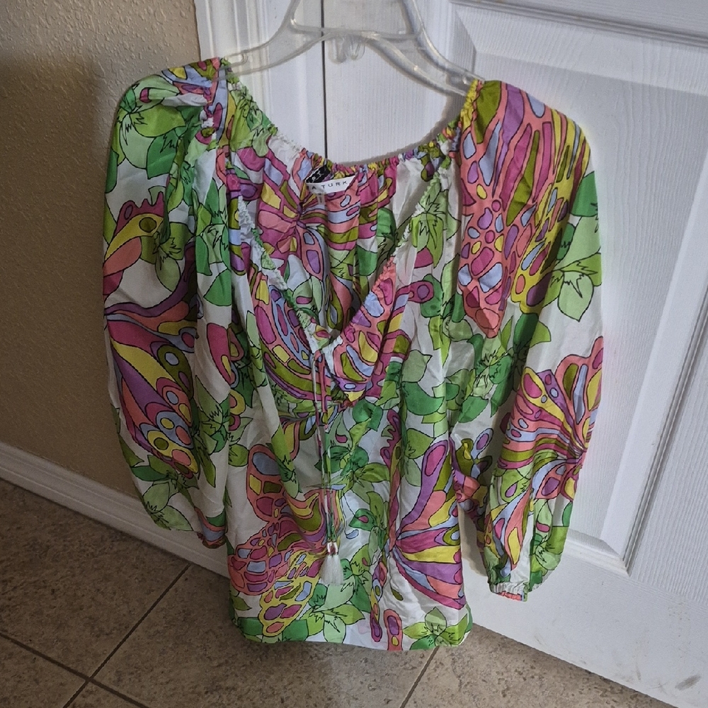 Trina Turk Multicolor Floral Blouse